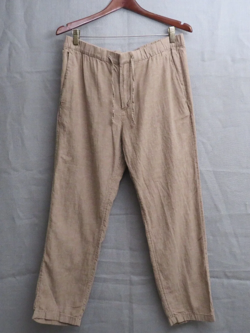 H&M Men's Drawstring Chinos in Light Taupe